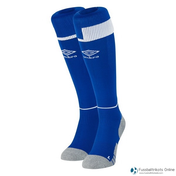 Everton Socken Heim Cambio 2018-19 Blau Fussballtrikots Günstig